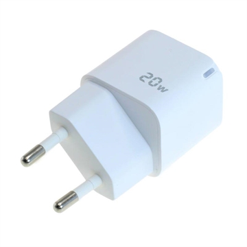 OTB USB-C GaN Ladegerät 20W - Kompaktes Power Delivery PD Schnellladegerät - Weiß