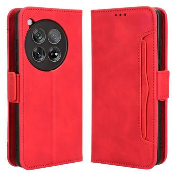 OnePlus 12R/Ace 3 Wallet Hülle mit Kartenhalter - Rot