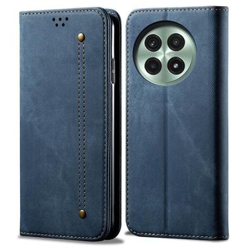 OnePlus 13 Retro Wallet Hülle mit Magnetverschluss - Blau