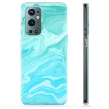 OnePlus 9 Pro TPU Hülle - Blauer Marmor