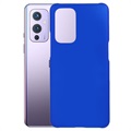 OnePlus 9 Gummierte Kunststoff Hülle - Blau