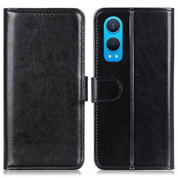 OnePlus Nord CE4 Lite/Oppo K12x Wallet Schutzhülle mit Magnetverschluss - Schwarz