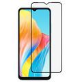 Oppo A18 Full Cover Panzerglas - 9H - Schwarz Rand