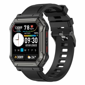 Outdoor Sport IP68 Wasserdichte Smartwatch - 1.91" - Schwarz