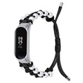 Pearl Braided Serie Xiaomi Mi Band 5/6 Armband - Schwarz