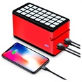 Psooo 100000mAh Solar Powerbank - 4xUSB - Rot