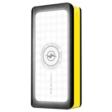 Psooo PS-406 Solar Powerbank/Qi Ladegerät - 20000mAh - Gelb