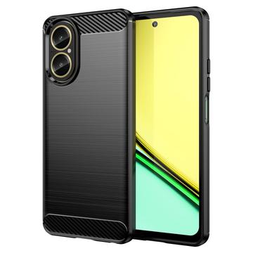 Realme C67 4G Gebürstete TPU Hülle - Karbonfaser