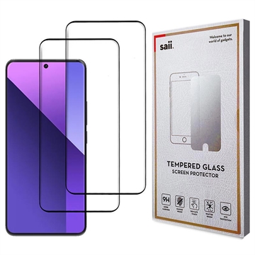 Xiaomi Redmi Note 13 Pro+ Saii 3D Premium Panzerglas - 9H - 2 Stk.