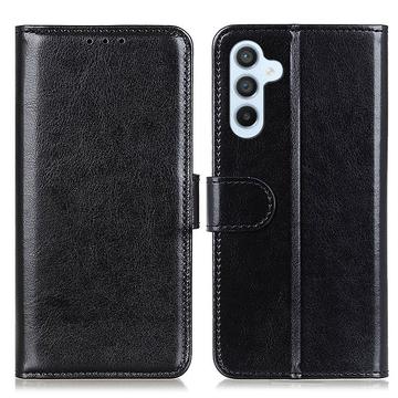 Samsung Galaxy A05s Wallet Schutzhülle mit Magnetverschluss - Schwarz