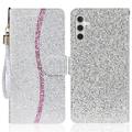 Samsung Galaxy A16 Stilvolle Glitzer Wallet Hülle