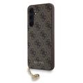 Samsung Galaxy A35 Guess 4G Charms Collection Hybrid Hülle - Braun