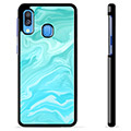 Samsung Galaxy A40 Schutzhülle - Blauer Marmor