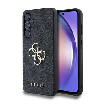 Samsung Galaxy A55 Guess 4G Big Metal Logo Hybrid Hülle - Grau