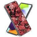 Samsung Galaxy A55 Stylish Ultra-Slim TPU Hülle - Rote Blumen