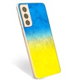 Samsung Galaxy S21+ 5G TPU Hülle Ukrainische Flagge - Zweifarbig