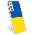 Samsung Galaxy S21+ 5G TPU Hülle Ukrainische Flagge - Gelb und Lichtblau