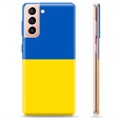 Samsung Galaxy S21 5G TPU Hülle Ukrainische Flagge - Gelb und Lichtblau