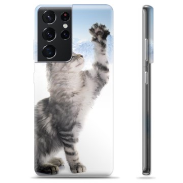 Samsung Galaxy S21 Ultra 5G TPU Hülle - Katze