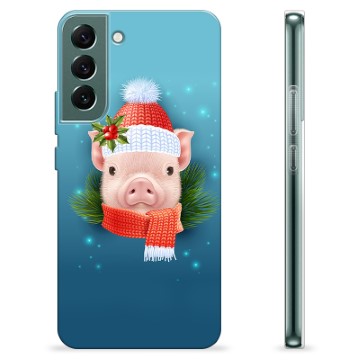 Samsung Galaxy S22+ 5G TPU Hülle - Winter Schweinchen