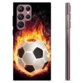 Samsung Galaxy S22 Ultra 5G TPU Hülle - Fußball Flamme