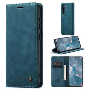 Samsung Galaxy S23 5G Caseme 013 Serie Schutzhülle mit Geldbörse - Blau