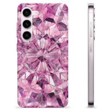 Samsung Galaxy S23 5G TPU Hülle - Rosa Kristall