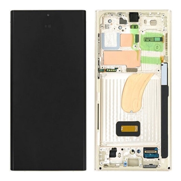 Samsung Galaxy S23 Ultra 5G Oberschale & LCD Display GH82-30466B - Crème