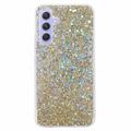 Samsung Galaxy S24 FE Glitter Flakes TPU Hülle - Gold