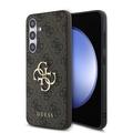 Samsung Galaxy S24 FE Guess 4G Big Metal Logo Hybrid Hülle - Braun