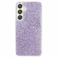 Samsung Galaxy S24 Glitter Flakes TPU Hülle - Purpur