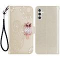 Samsung Galaxy S24 Eule Strass Wallet Case