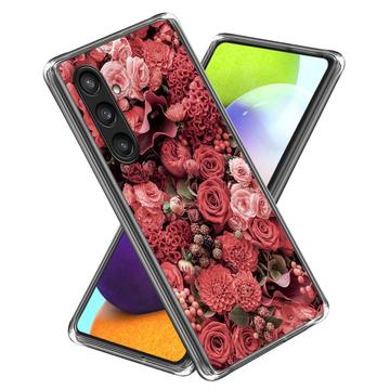 Samsung Galaxy S24 Stylish Ultra-Slim TPU Hülle - Rote Blumen