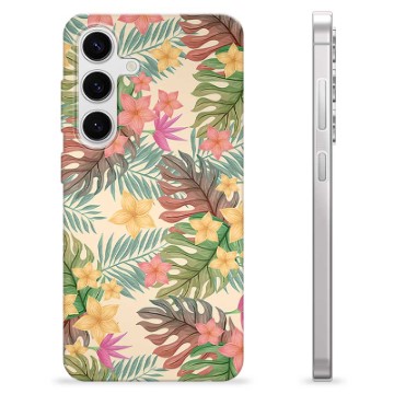 Samsung Galaxy S24 TPU Hülle - Pinke Blumen