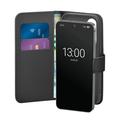 Samsung Galaxy S25 Puro Wallet Case mit 2 Kartenfächern - Schwarz