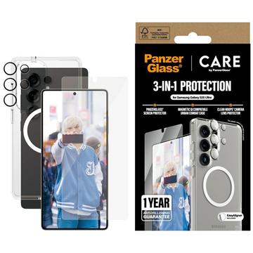 Samsung Galaxy S25 Ultra PanzerGlass Care Flagship 3-in-1 Bundle - Klar