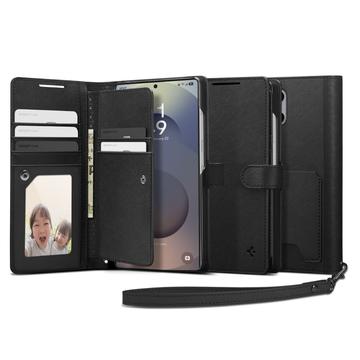 Samsung Galaxy S25 Ultra Spigen Wallet S Hülle - schwarz