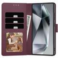 Samsung Galaxy S25 Ultra Tech-Protect Wallet Hülle M. Magnet & Stand - Maulbeere