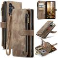 Samsung Galaxy S25+ Caseme C30 Multifunktions Wallet Hülle - Braun