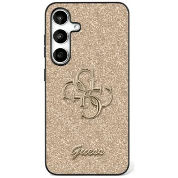 Samsung Galaxy S25+ Guess Fixed Glitter 4G Metal Logo Hülle - Gold