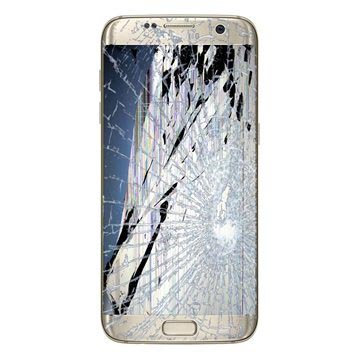 Samsung Galaxy S7 Edge LCD und Touchscreen Reparatur (GH97-18533C) - Gold