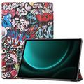 Samsung Galaxy Tab S9 FE+ Tri-Fold Serie Smart Folio Hülle - Graffiti