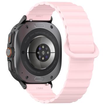 Samsung Galaxy Watch Ultra Magnetische Silikon Sportarmband - 47mm - Rosa