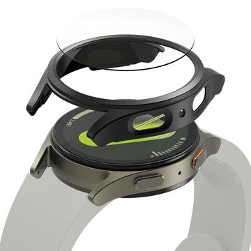 Samsung Galaxy Watch7 Ringke Slim & Glas TPU Hülle mit Bildschirmschutz - 44mm - Titanium Schwarz