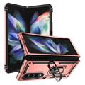 Samsung Galaxy Z Fold4 5G Hybrid Case mit Metall Stand - Roségold