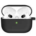 AirPods 3 Silikonhülle mit Schlüsselbund A060 - Schwarz