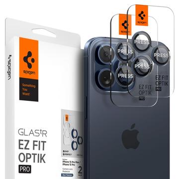 Spigen Glas.tR Ez Fit Optik Pro iPhone 14 Pro/14 Pro Max/15 Pro/15 Pro Max/16 Pro/16 Pro Max Kameraobjektiv Panzerglas - Titanblau