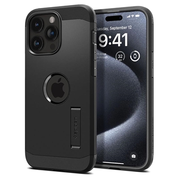 iPhone 15 Pro Spigen Tough Armor Mag Hülle - Schwarz