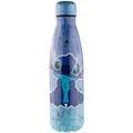 Stitch Edelstahl Wasserflasche / Thermoflasche - 500ml - Blau