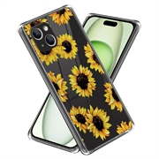 iPhone 15 Stylish Ultra-Slim TPU Hülle - Sonnenblumen